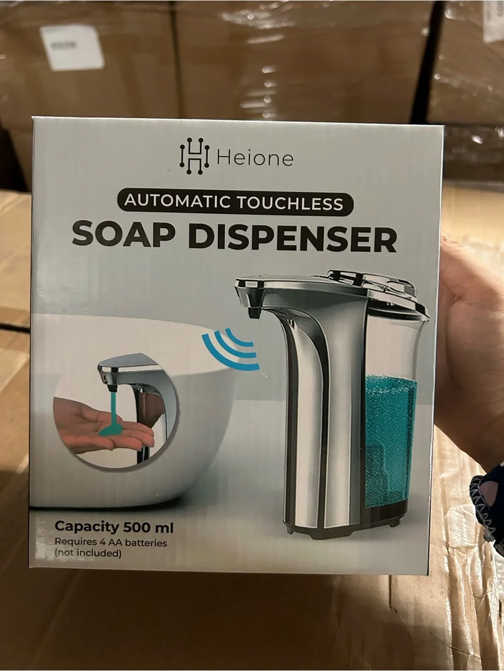 Heione Automatic Touchless Soap Dispenser - Silver